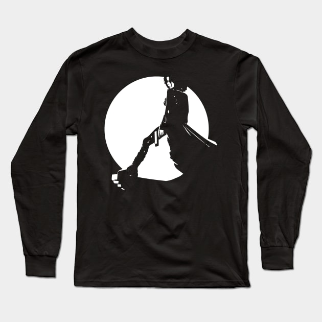 Selene the Vampire Death Dealer Long Sleeve T-Shirt by Meta Cortex